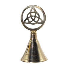 🕯️ Triquetra Brass Altar Bell – Handmade Ritual & Meditation