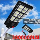 30000000LM Commercial Solar Street Light LED Outdoor Dusk to Dawn Road Area Lamp
