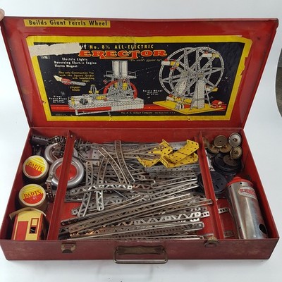 Erector Set Gilbert Company No. 8-1/2 Vtg. Giant Erector Ferris