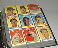 1958 TOPPS BASEBALL CARD COMPLETE SET OF 494 MANTLE WILLIAMS MARIS ROOKIE ETC.