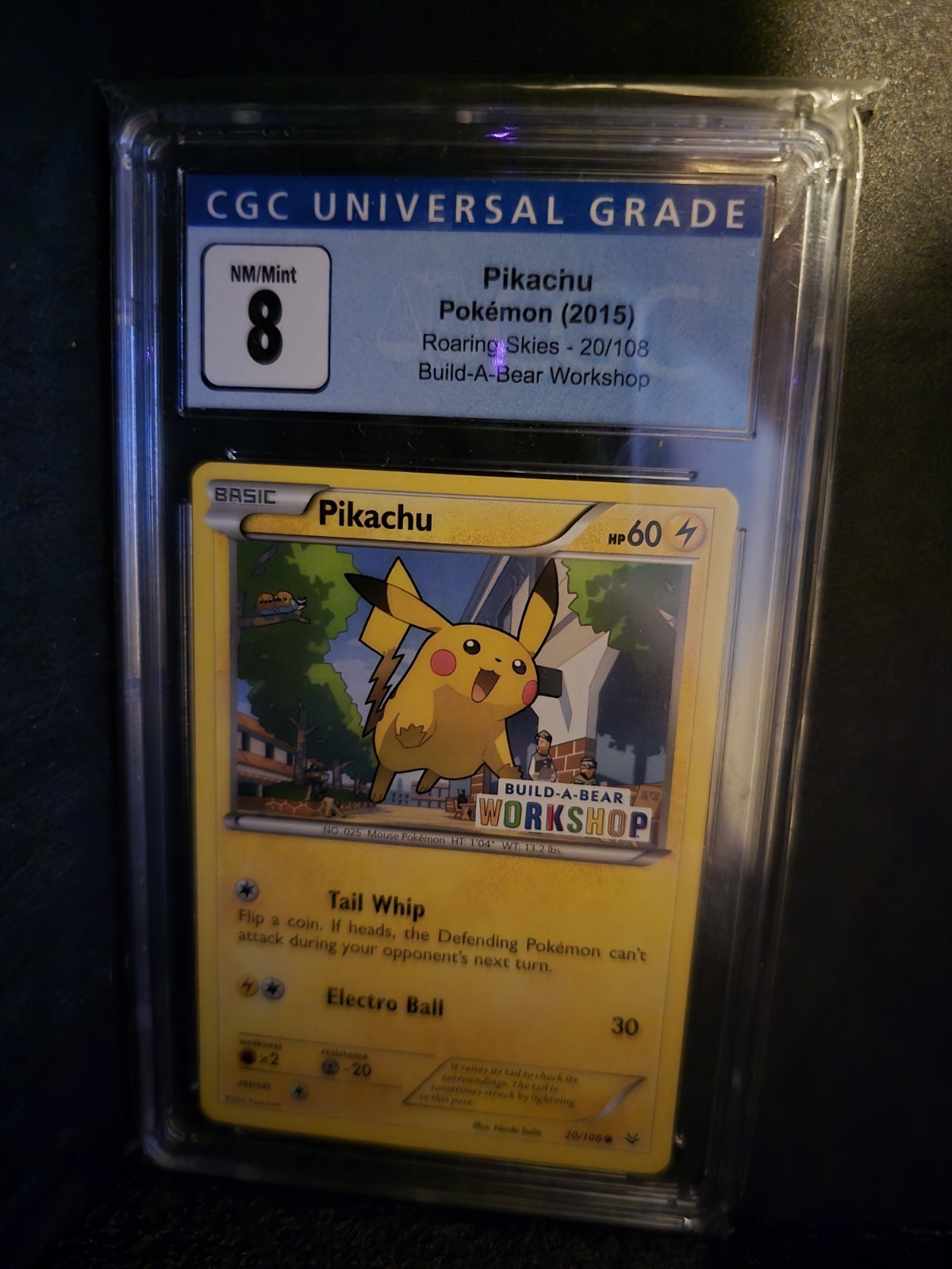 CGC 8 Pikachu Build-A-Bear Promo Pokemon Graded Card