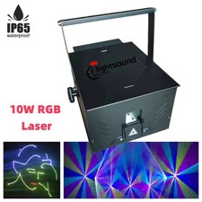 Waterproof IP65 10w Laser Light Show ILDA RGB Animation Laser projector case
