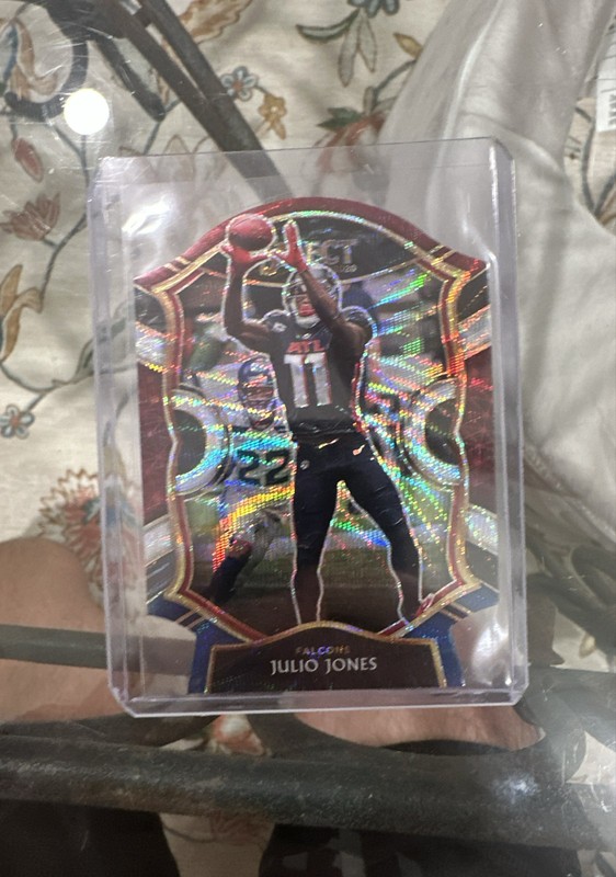 2020 Panini Select - Concourse Julio Jones #6 Tri-Color Prizm Die-Cut