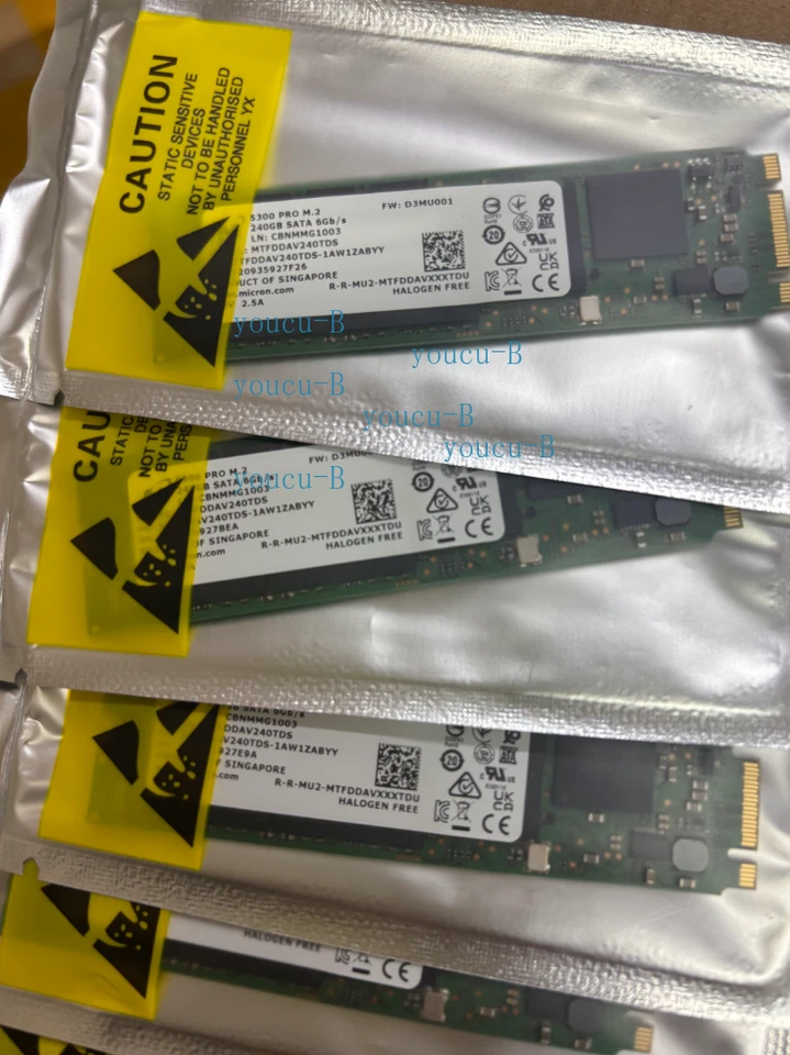 New Micron 5300 PRO 240GB M.2 SSD SATA 6Gb/s MTFDDAV480TDS-1AW1ZABYY - Image 3 of 3
