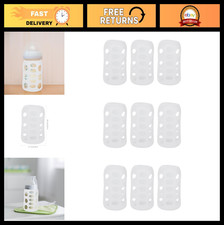 9pcs Silicone Bottle Covers - Heat Protective Scald Sleeves for Feeding Bottles