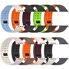 Magnetic Silicone Rubber Sport Band for Apple Watch Ultra 3 2 49mm S11 10 9 8 7