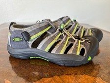 Keen Newport H2 Hiking Sandals Green Gray Black Kids Size 3 Excellent Condition