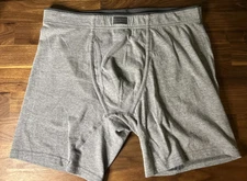 Fruit of the Loom Men's Crafted Comfort Stretch Boxer Briefs Heather Gray L