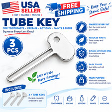 Tube Key Tooth Paste Squeezer Set of 3 Manual Toothpaste Squeezers