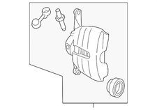 Genuine Volkswagen Disc Brake Caliper 8V0-615-123