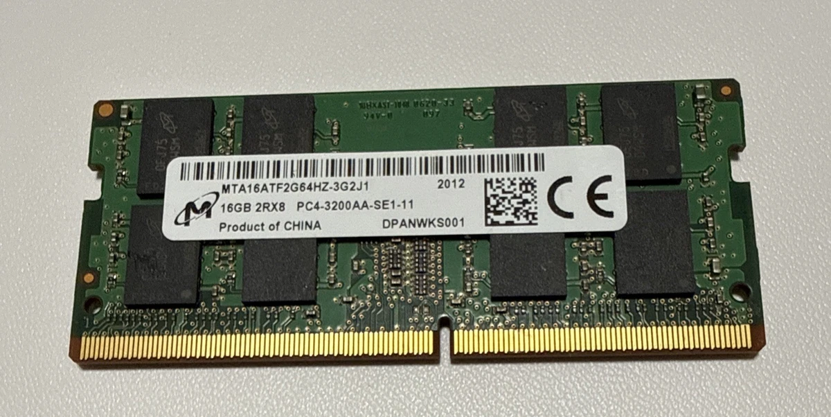 Micron DDR4 SDRAM 16 GB Total Capacity Memory (RAM) for sale | eBay