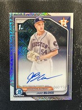 JAKE BLOSS 2024 Bowman Chrome HTA Choice Mega Mojo Refractor Auto 60/150 1st