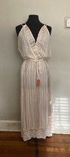 Blue Island Maxi Dress Small NWT Orange Beach 