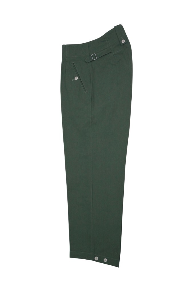 WW2 German M43 Summer HBT Reed Green Field Trousers | eBay