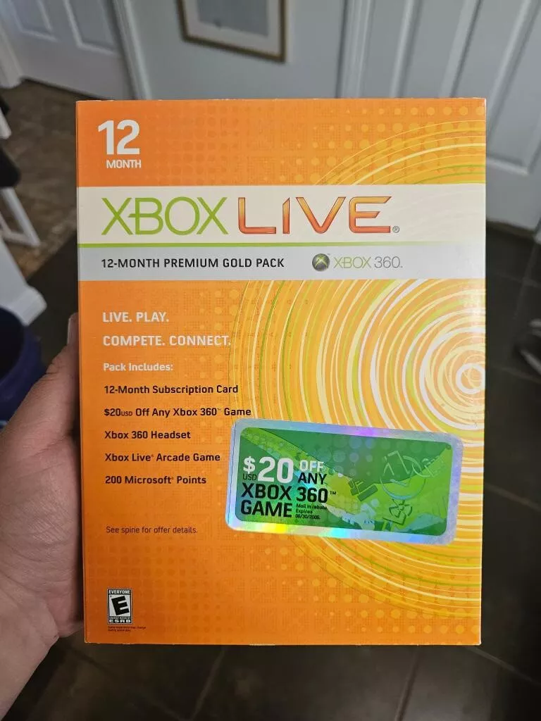 Xbox Live Gold Card Month