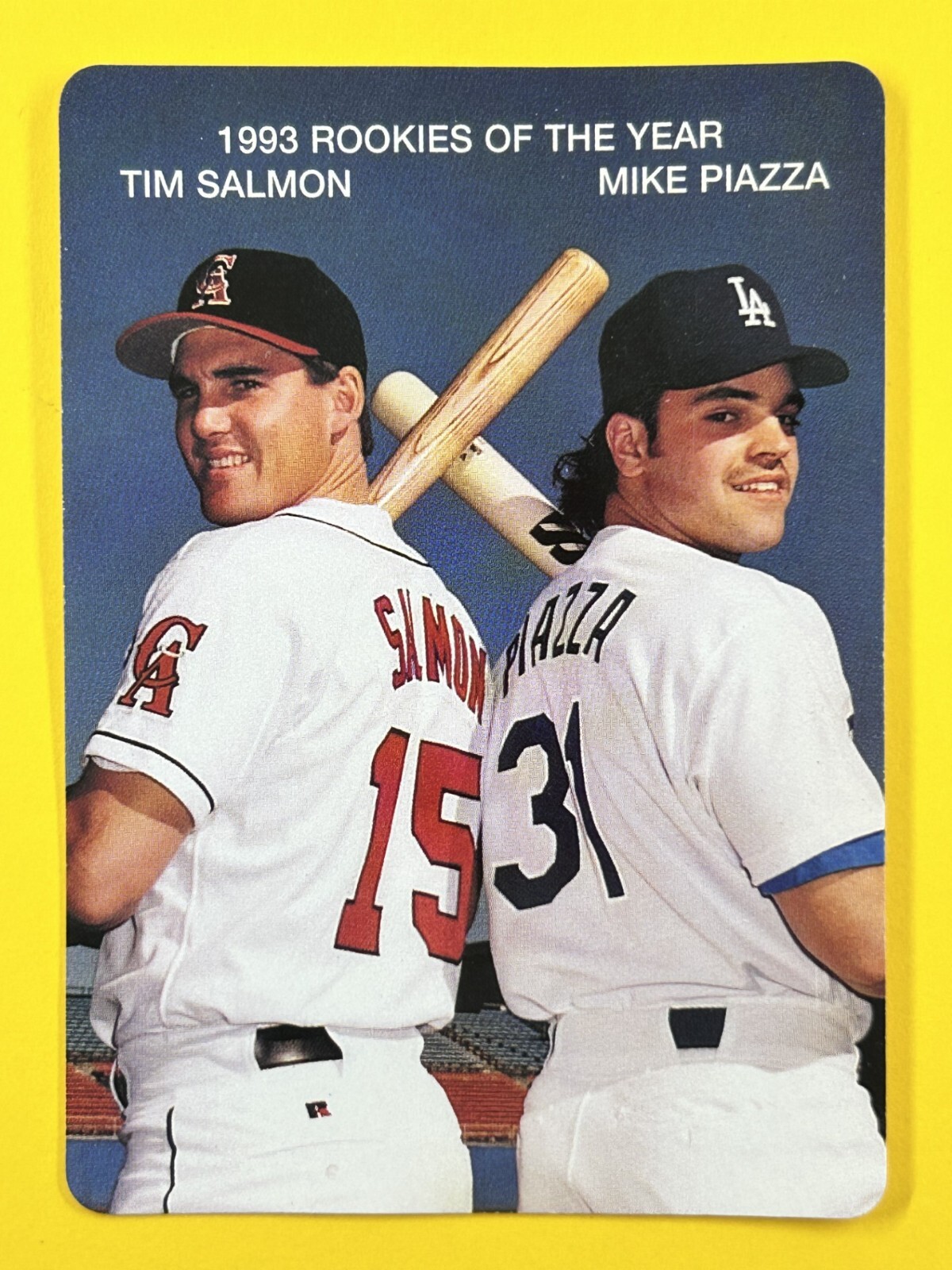 Mother's Cookies 1994 Mike Piazza and Tim Salmon #4 of 4, 1993 ROY