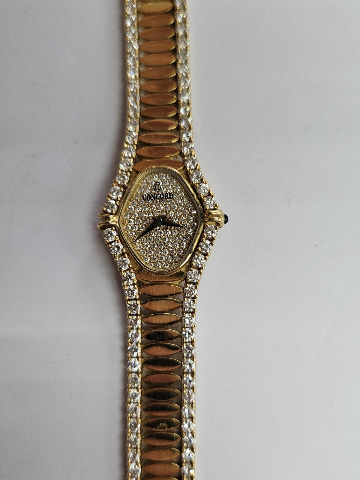 18k Yellow Gold Concord Diamond Watch - image 2