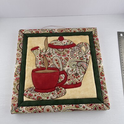 Quilted Country Teapot Kitchen Wall Hanging Decor - Magic 868