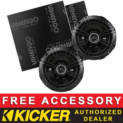 KICKER 43DSC6504 CAR AUDIO 2-WAY DS SPEAKERS W