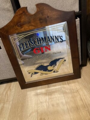 Vintage Fleischmann's Gin mirror