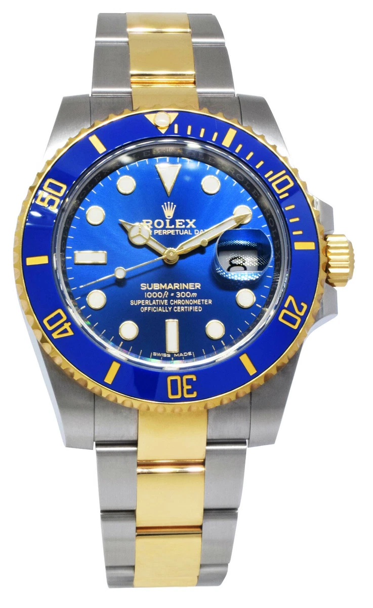 Gold and blue best sale rolex