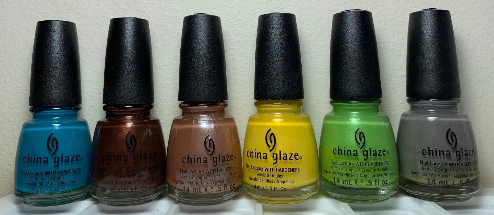 China Glaze Nail Polish eCollection Collection Complete 6 Lacquers (648-653)