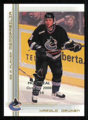 2000-01 BAP Memorabilia Montreal Olympic Stadium Show #137 Harold Druken /10