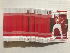 Lot (72) WILL WILSON 2019 Contenders Draft School Colors inserts Angels #1 pick