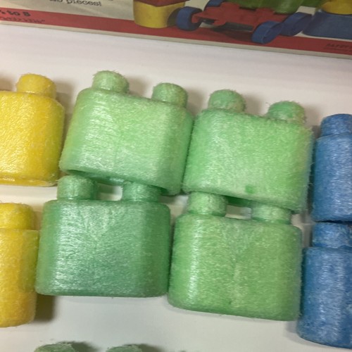 Vintage 1979 Mattel Tuff Stuff Wonder Blocks Complete Set 29 pcs including Box!! - Picture 11 of 24