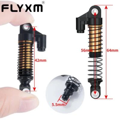 FLYXM 56mm Threaded Shock Absorber Oil Damper for Traxxas TRX4-M 1:18 RC Crawler