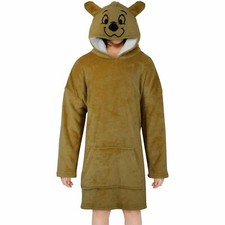 Unisex Men's Ladies Oversized Dog Hoodie Blanket Super Soft Warm Fleece Snuggle