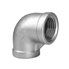 1/8" 1/4" 3/8" 1/2" -4" BSPT NPT Female Elbow Coupler Connector Stainless Steel