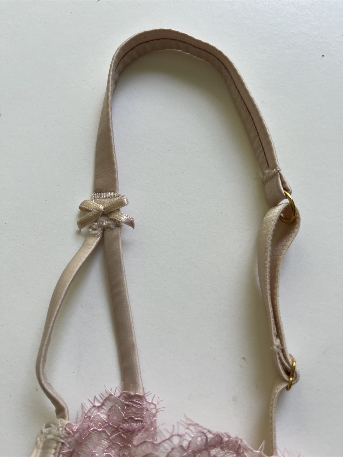 Victoria's Secret Dream Angels Long Line Bustier Bra Beige 34C