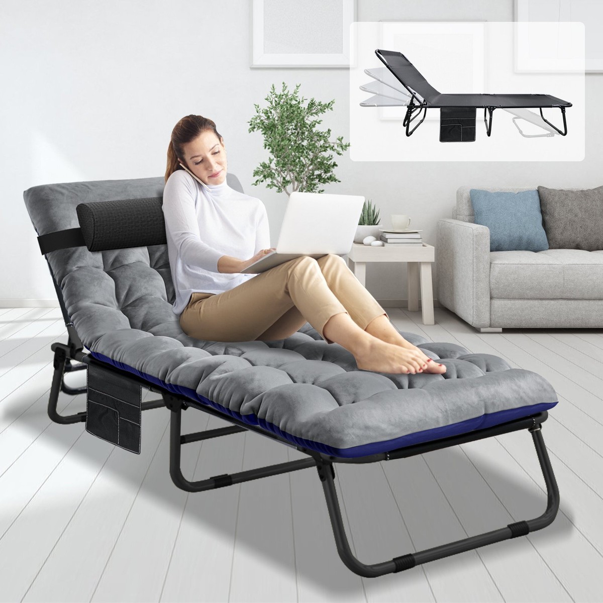 Oversize Folding Camping Cot Fragess Extra Wide Camping Cot 32