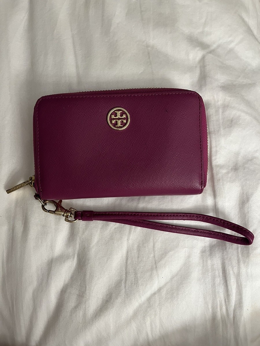 Tory Burch Saffiano Leather Wristlet Wallet