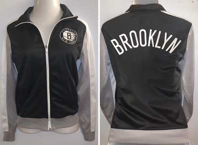 BROOKLYN NEW YORK NETS NBA Basketball Zip Up Jacket ~ Women's Size