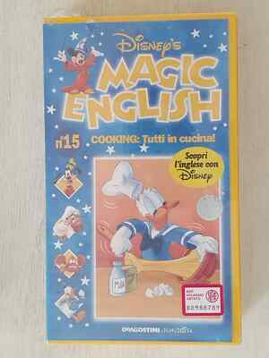VHS USED WALT DISNEY MAGIC ENGLISH N.15 : COOKING : ALLE IN DER KÜCHE!