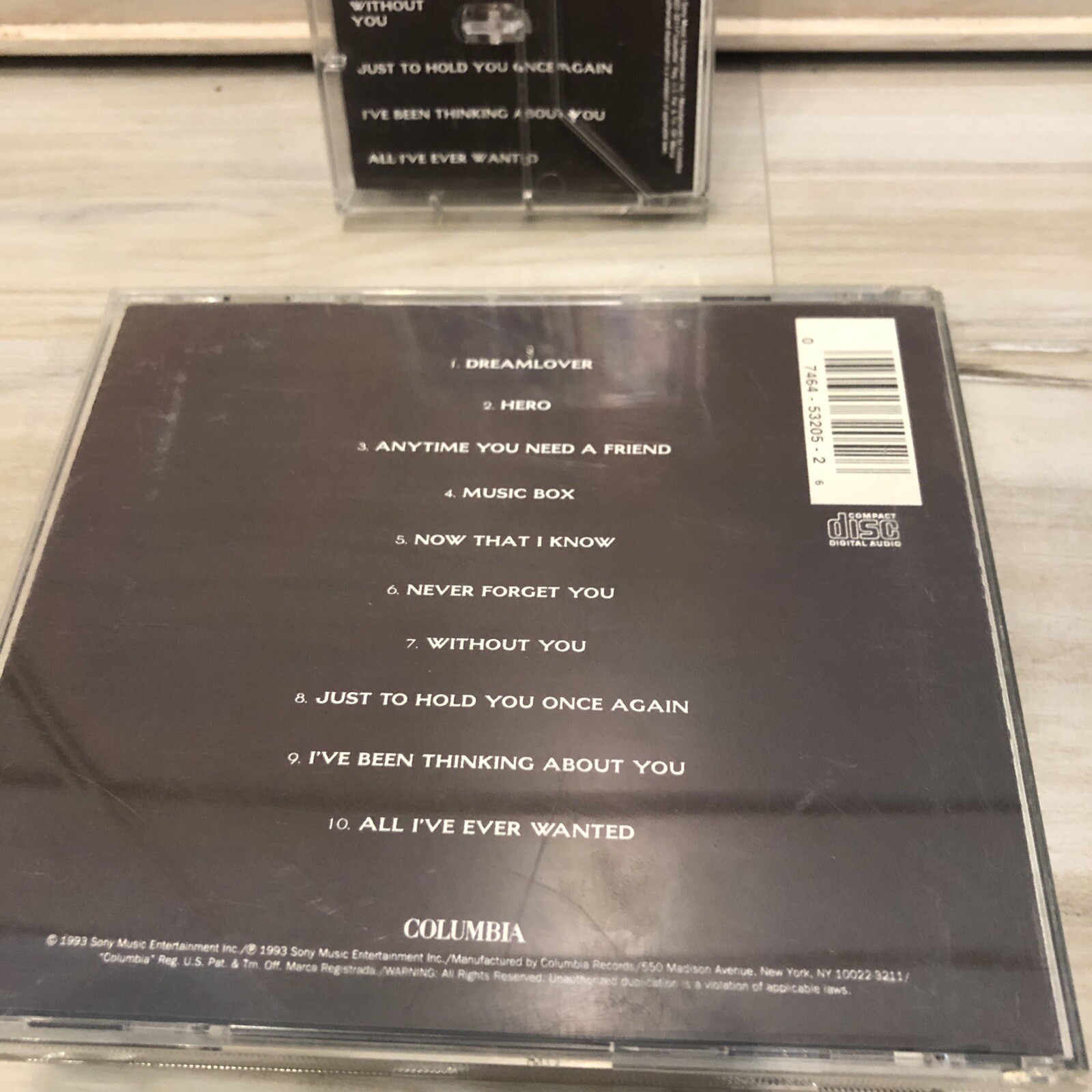 Mariah Carey Music Box CD & Cassette lot 1993 R&B Pop thumbnail 5