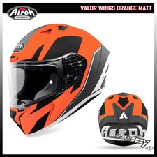 CASCO INTEGRALE MOTO STRADA AIROH VALOR WINGS ORANGE MATT TAGLIA XL (61-62)