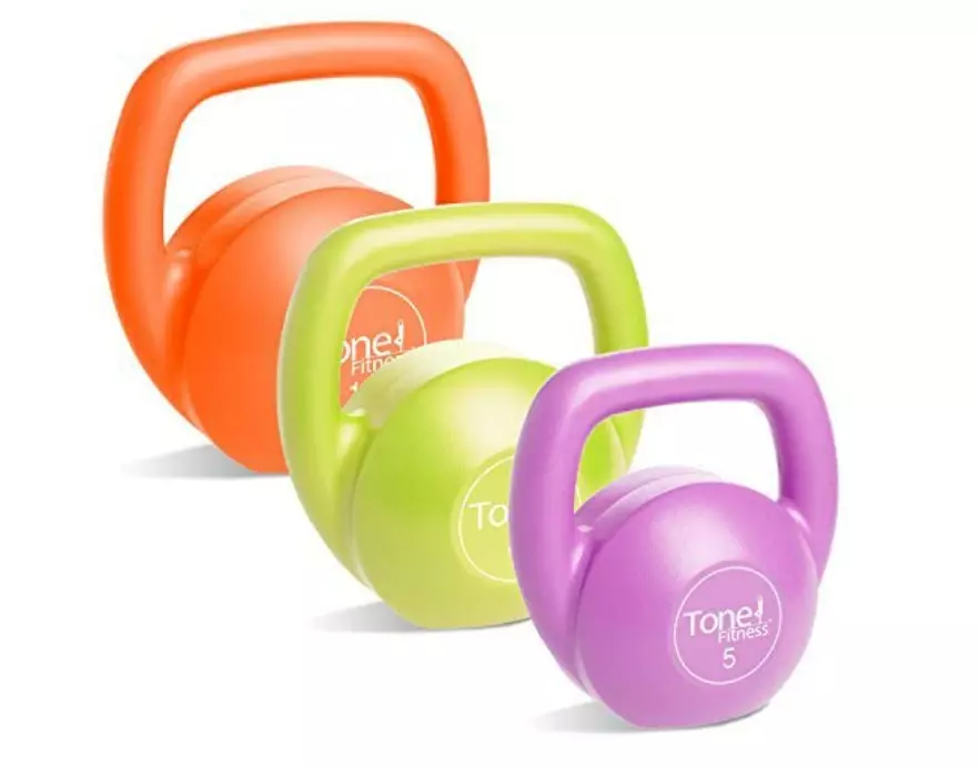 Juego De Pesas Rusas Con Soporte Para Ejercicios Gym 30 Libras Mujer 5 10  15 Set