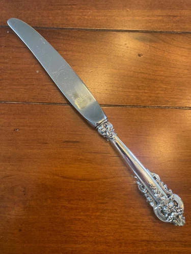 NEW UNUSED JUNIOR YOUTH CHILD KNIFE WALLACE GRANDE BAROQUE STERLING SILVER GRAND