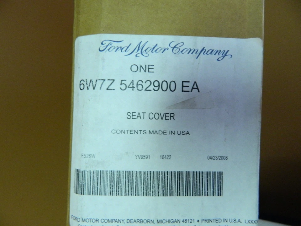 Novo OEM 2007-2010 Ford Crown Victoria Assento Direito Almofada Capa Vinil Camelo - Imagem 4 de 4