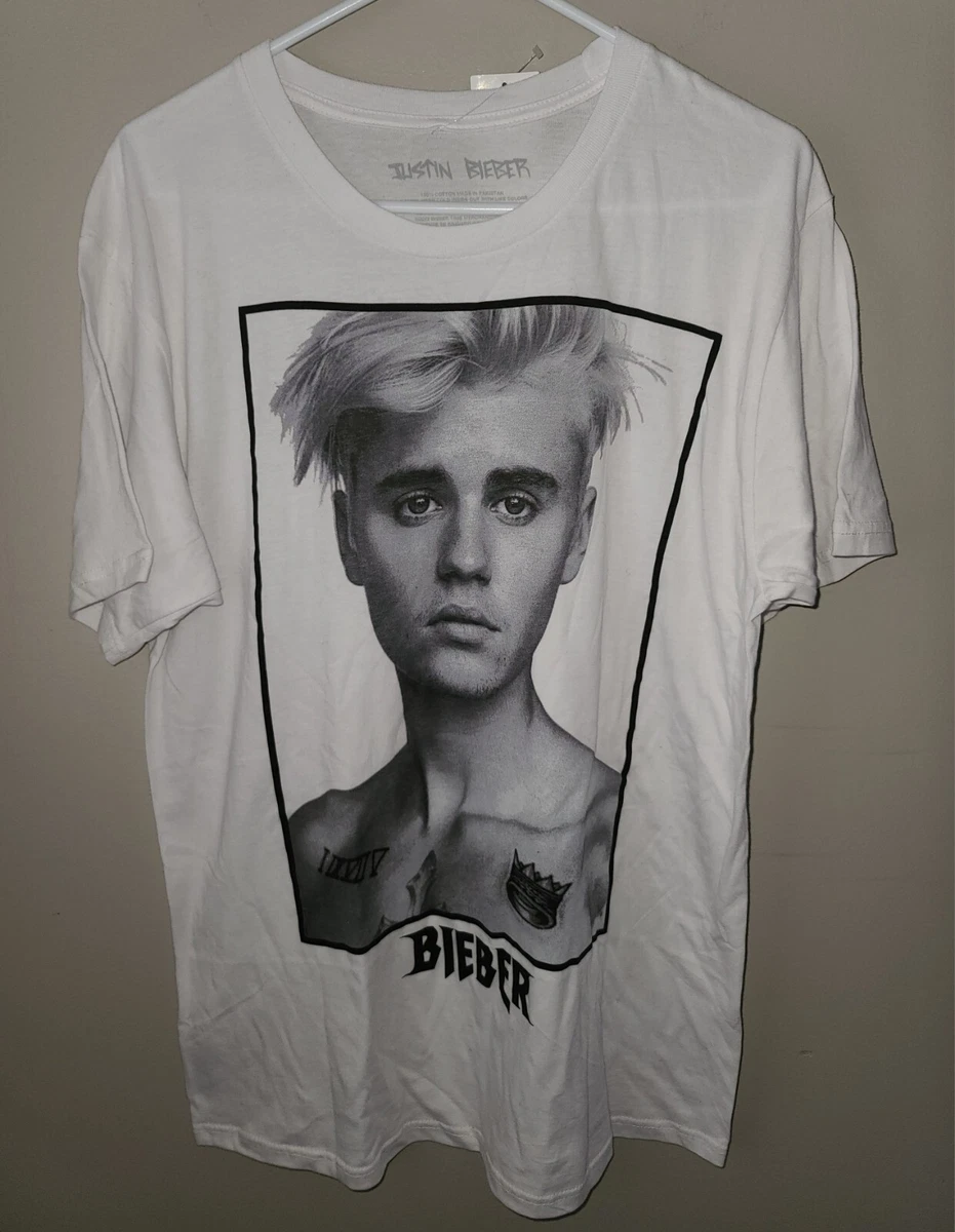 Justin bieber hot sale grey t shirt