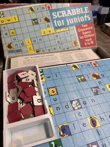 Scrabble Junior Board Game Two Crossword Games In One By Spear s 