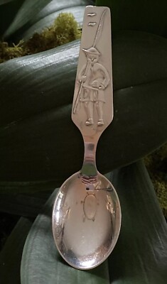 Vintage Hopeakeskus Oy Finland Silver Baby Spoon Little Boy | eBay