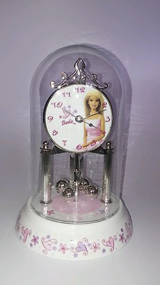 バービー⭐︎置き時計⭐︎ Barbie Clock Glass Dome Porcelain | eBay