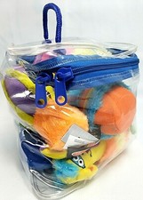 Melissa  Doug MONSTER BOWLING Game Soft Plush 6-Pin With Carrying Case