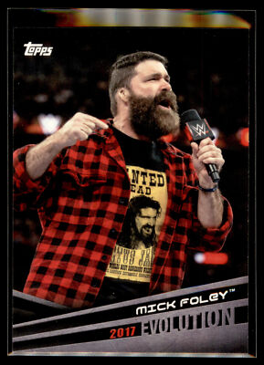 2018 Topps WWE Wrestling Evolution Insert #E-38 Mick Foley - 2017