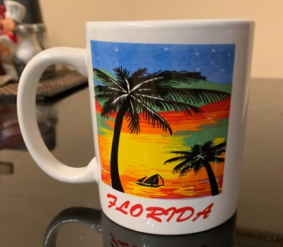 Souvenir Florida Coffee Mug by Heebah  New  NEVER USED  ***Free Shipping
