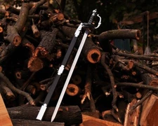 Marvelous Zorro Rapier Sword Handmade Medieval Vikings Battle Ready Sword Gift